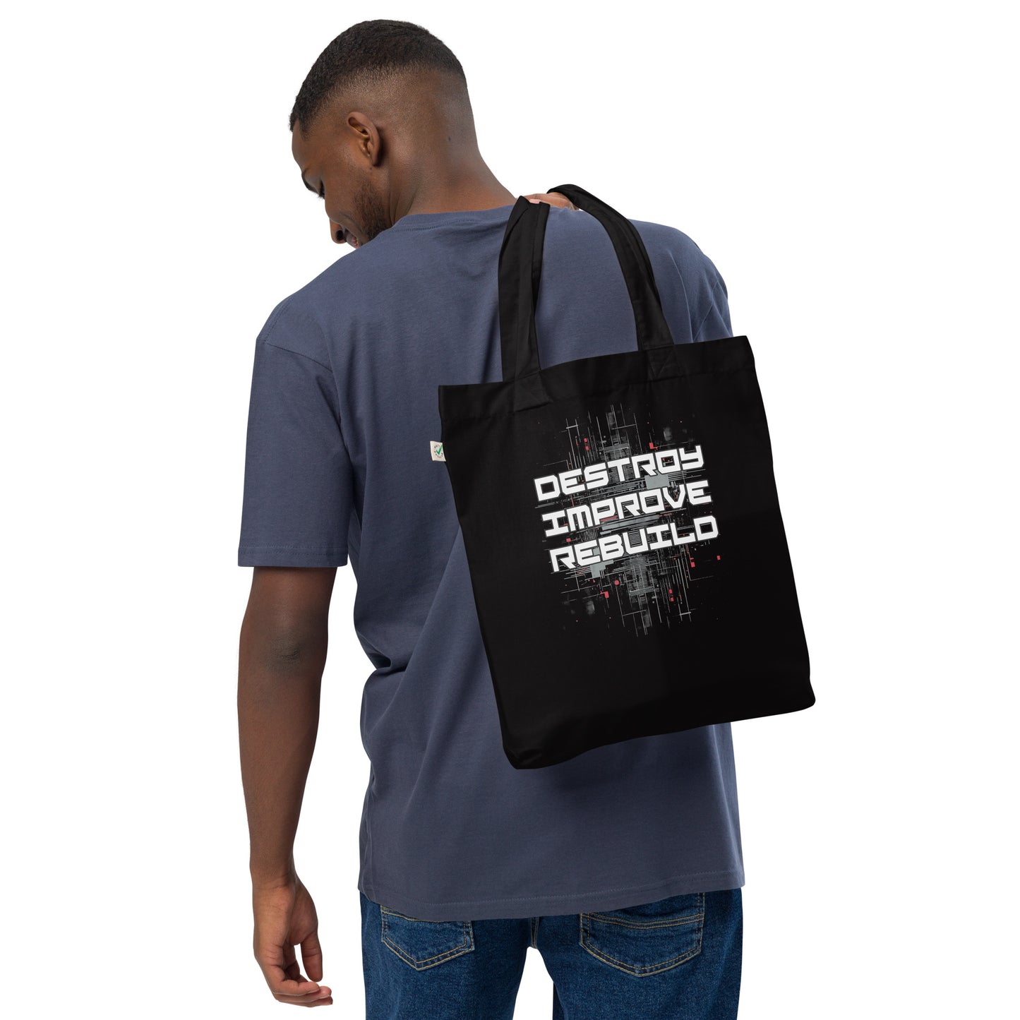 DESTROY IMPROVE REBUILD Shopping Bag