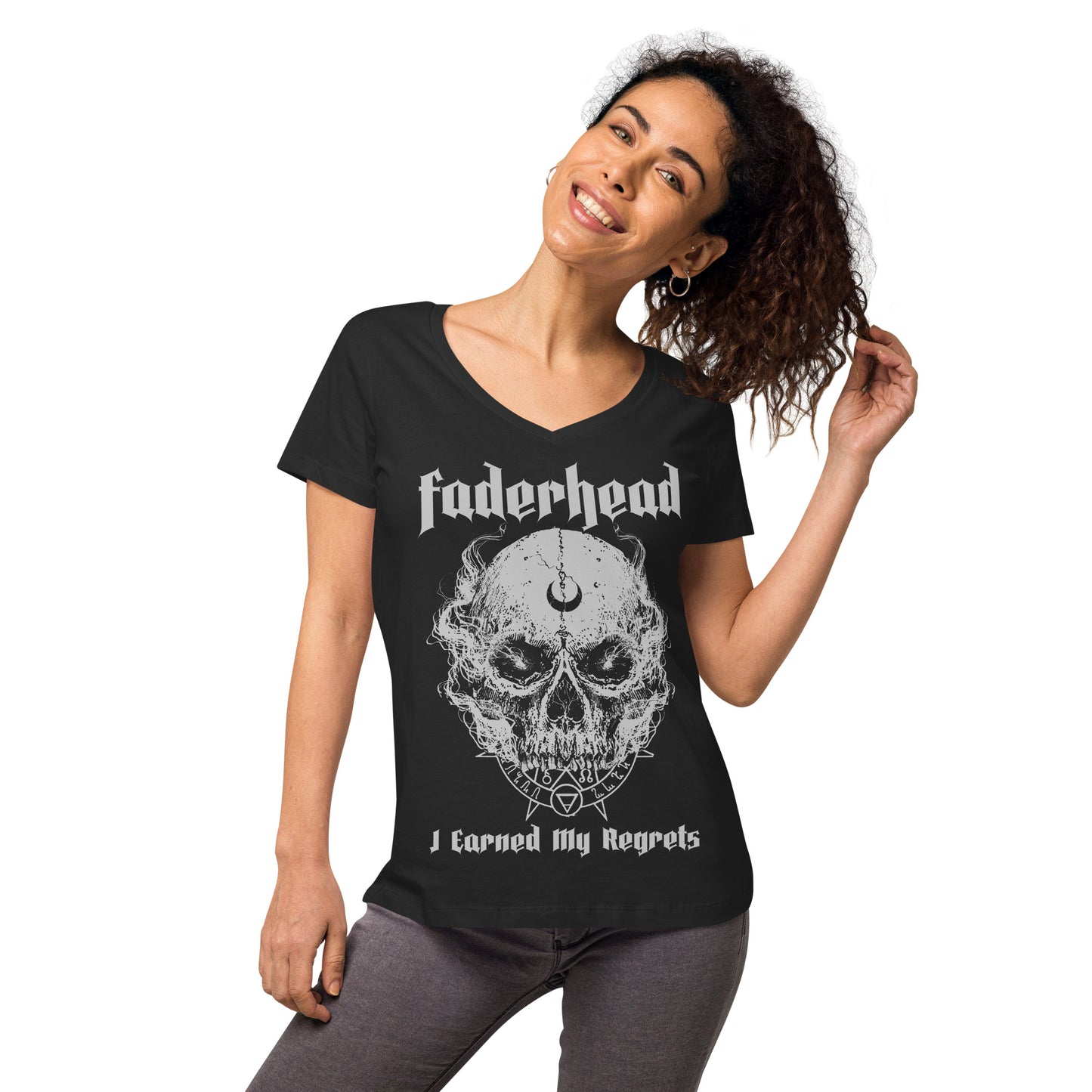 REGRETS T-Shirt V-Neck Women