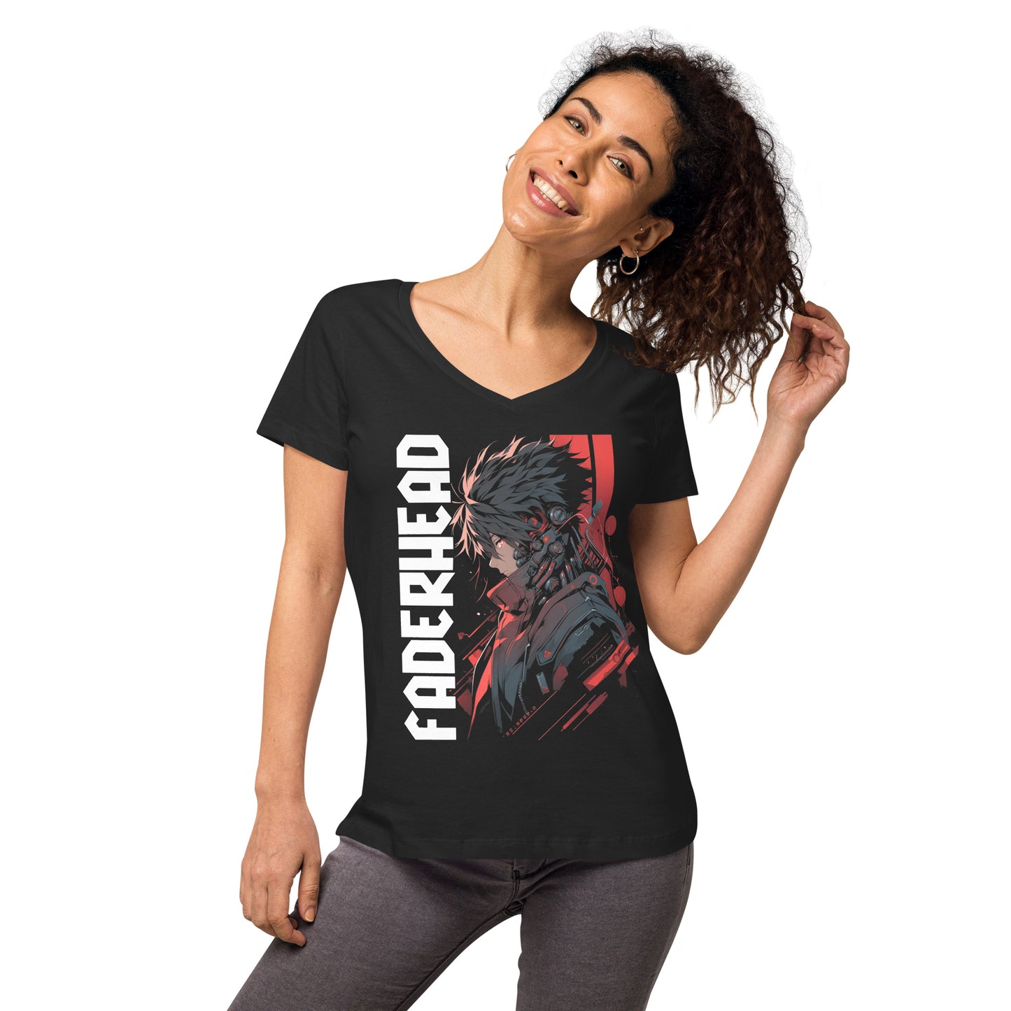 THE ASCENDER HACKER T-Shirt V-Neck Women