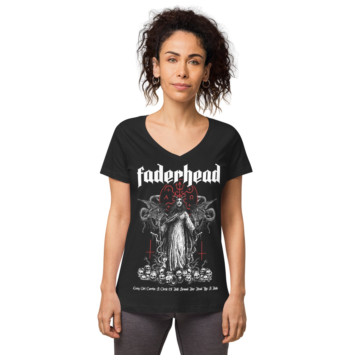 HALO (CLASSIC DESIGN) T-Shirt V-Neck Women