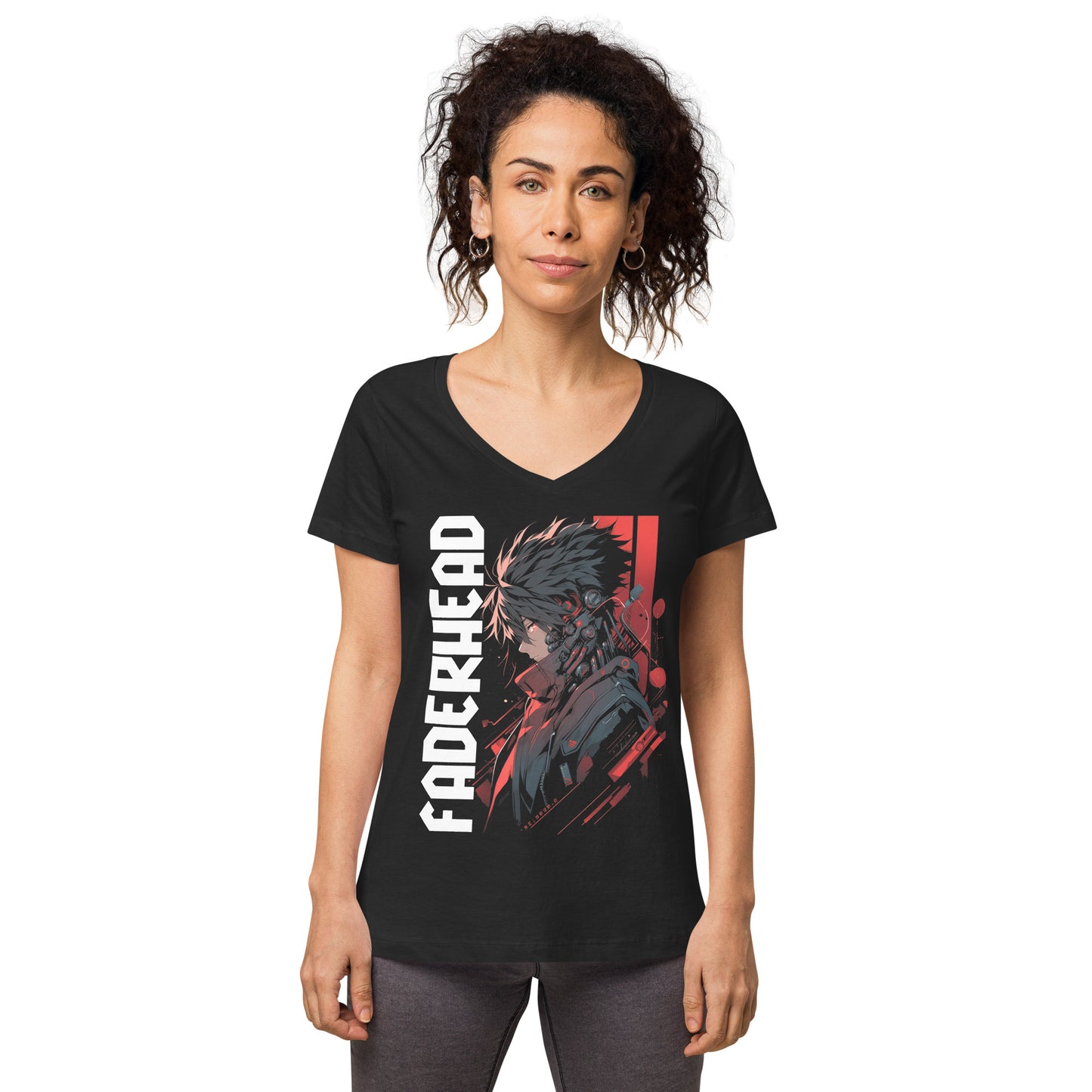 THE ASCENDER HACKER T-Shirt V-Neck Women