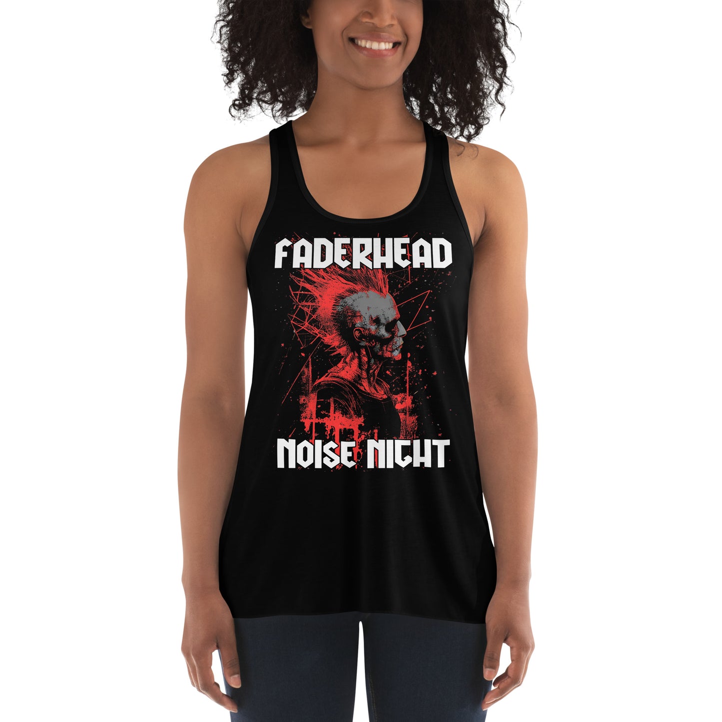 NOISE NIGHT PUNK Flowy Racerback Tank Top Women
