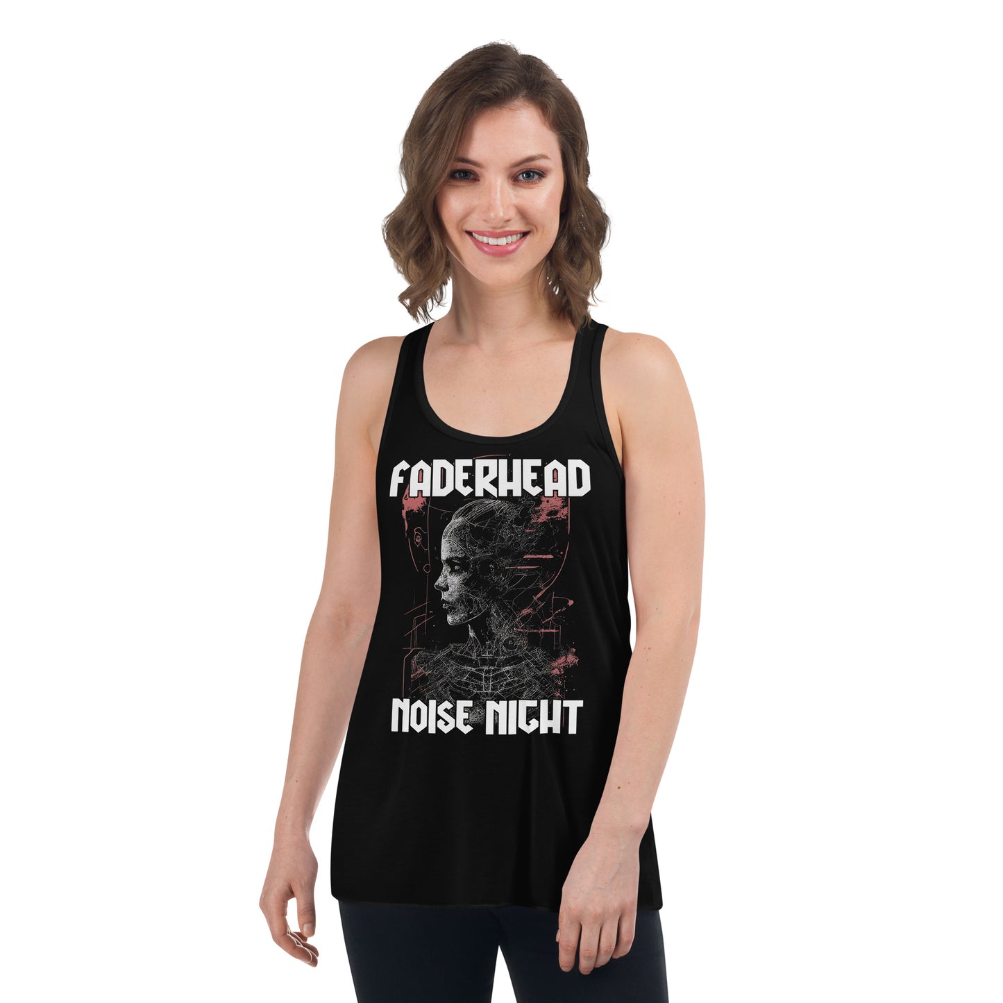 NOISE NIGHT CYBORG Flowy Racerback Tank Top Women