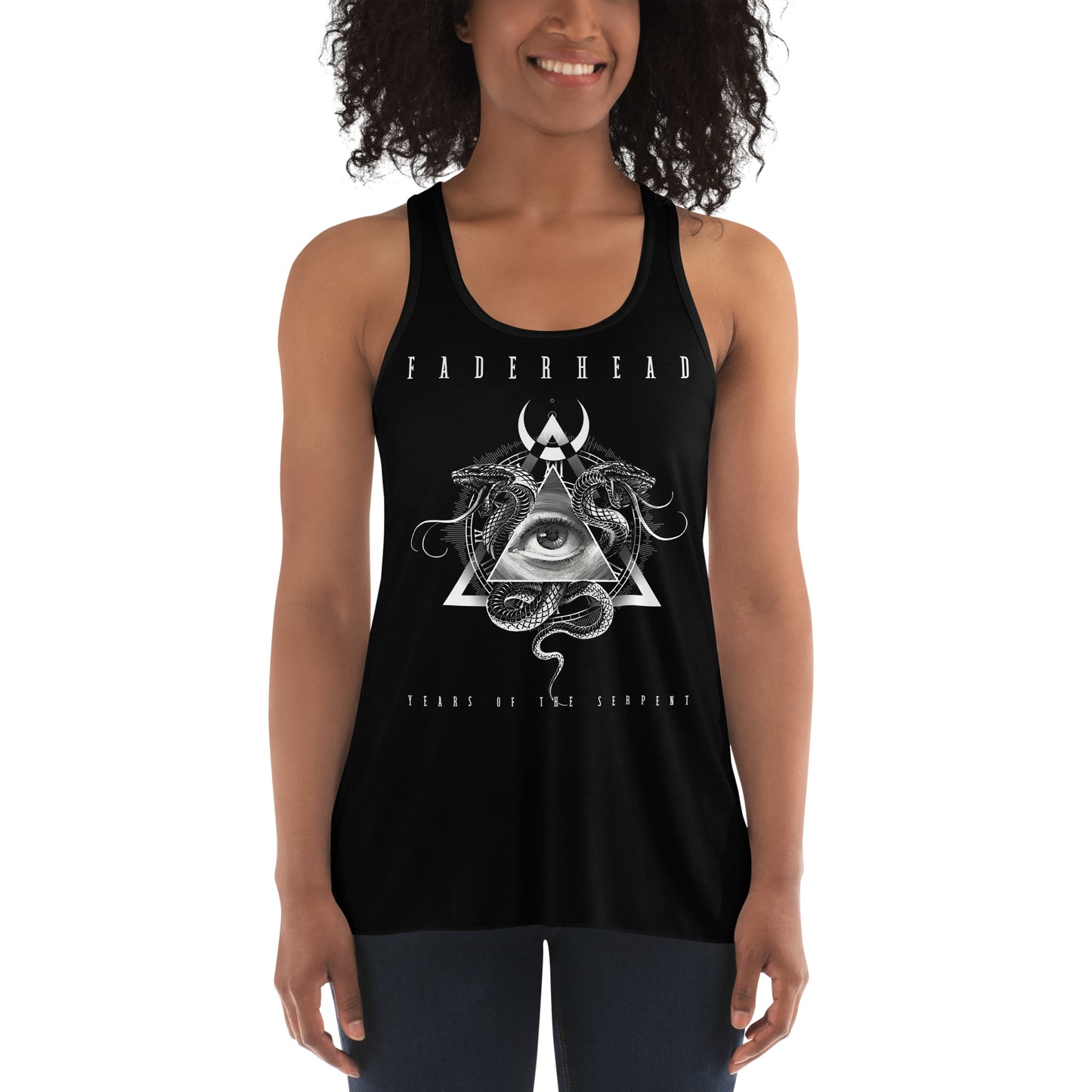 YEARS OF THE SERPENT Flowy Racerback Tank Top Women