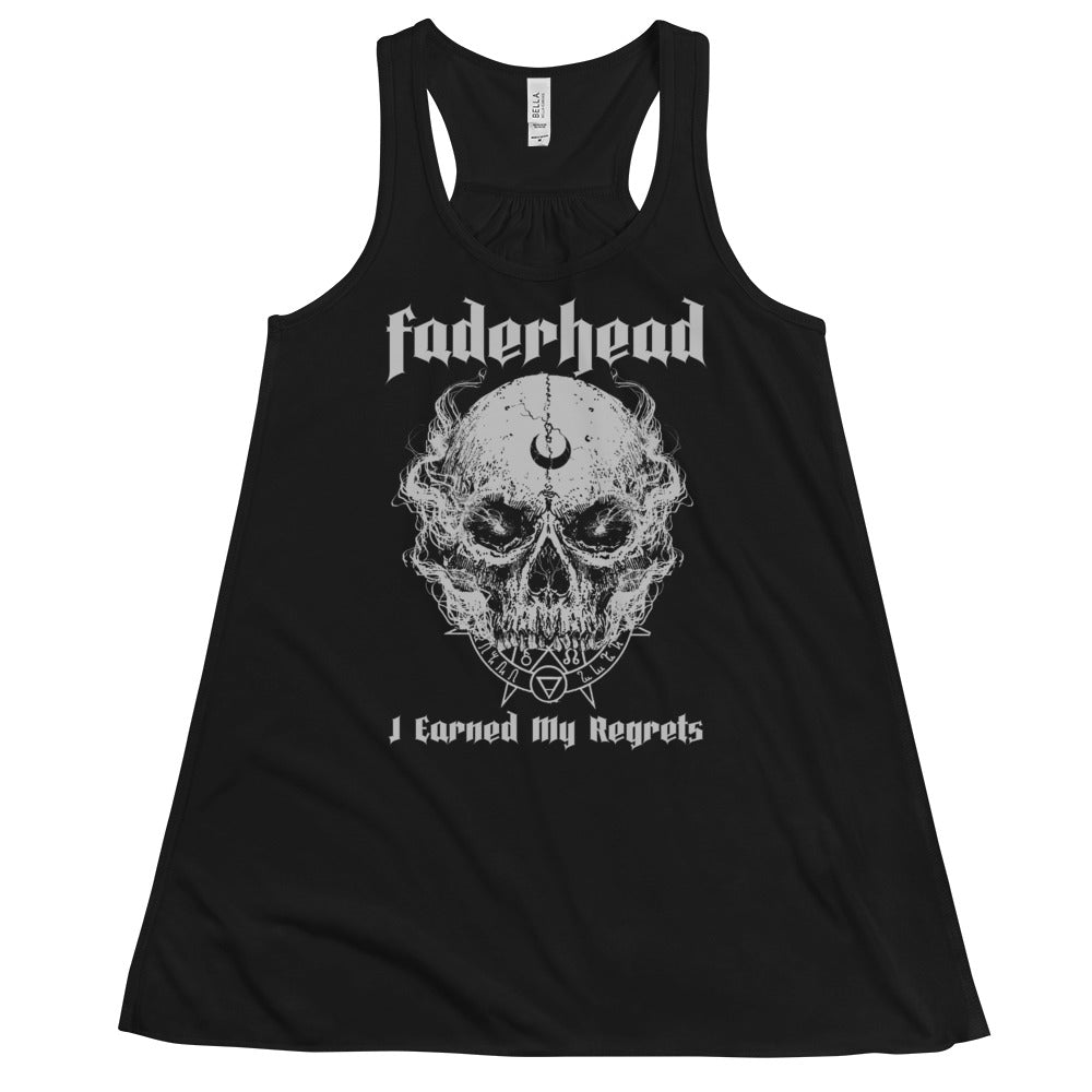 I EARNED MY REGRETS Flowy Racerback Tank Top Women