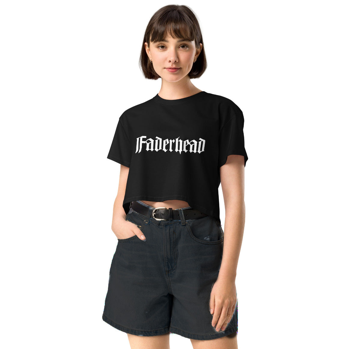 GOTH RAVE Women’s crop top Front/Back