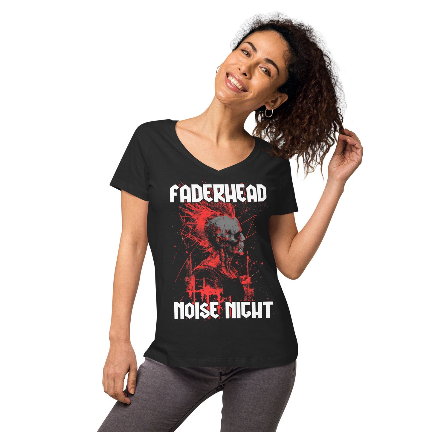 NOISE NIGHT PUNK T-Shirt V-Neck Women