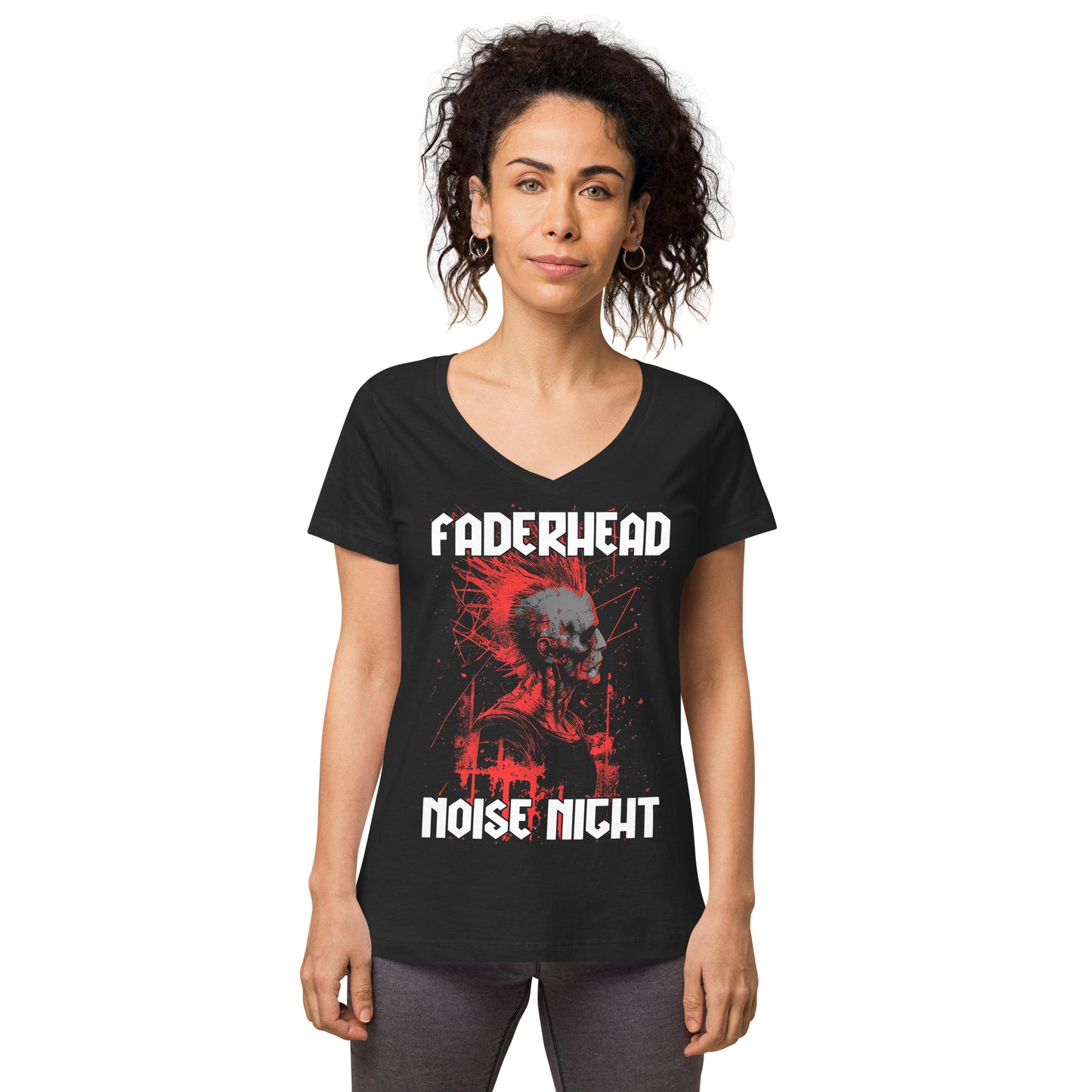 NOISE NIGHT PUNK T-Shirt V-Neck Women