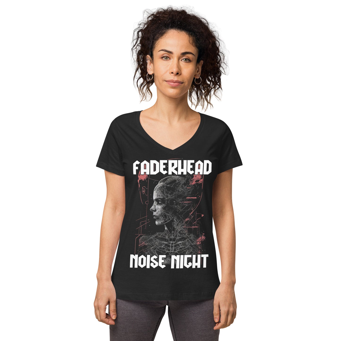 NOISE NIGHT CYBORG T-Shirt V-Neck Women